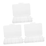 SHINEOFI 3pièces Boîte De Rangement Transparente Organisateur De Bijoux Et Accessoires A...