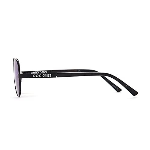 Image of Dockers Men's Calvin Sunglasses Polarized Aviator, Black, 55mm