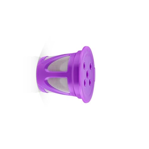 Snorvixre Filtro de cápsulas de café eficiente para tazas, diseño de 5 agujeros, cesta de malla permanente fácil de usar para preparar, taza eficiente para maker