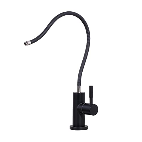 Robinet cuisine eau potable noir pour évier et design moderne