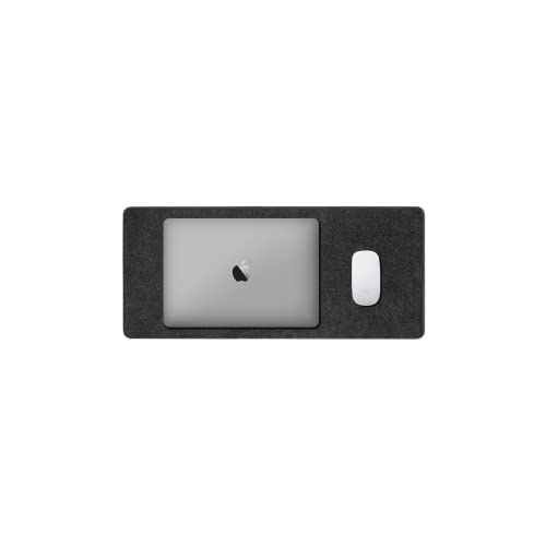 Image of DailyObjects Felt Desk Trio Bundle with Desk Mat|Coaster|Orb Mouse Pad - Limited Edition - Black