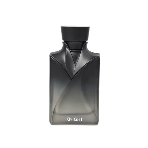 Image of Naseem KNIGHT Black Aqua Eau de Parfum for Men 90ml | Long-Lasting Oriental Woody Fragrance with Saffron, Bergamot, Cardamom, Oud, Leather & Amber | Bold Alcohol-Free
