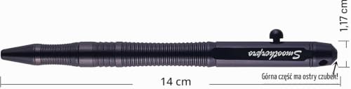 SMOOTHERPRO Bolt Action Pen długopis ze stali nierdzewnej, kompatybilny z pilotem G2, wkład do biznesu, EDC Signature Color Black (TG205)