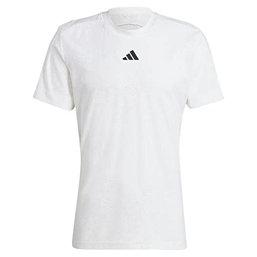 T-shirt Adidas London Freelift blanc taille S haut de tennis pour homme
