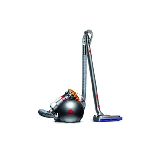 Dyson Big Ball Allergy 2 beutelloser Staubsauger (Inkl. pneumatischer Bodendüse, extra-soft Bürste mit Carbonfasern, Kombi-Treppendüse, Dank Zyklon-Feinstaubaufnahme für Allergiker geeignet) Gelb