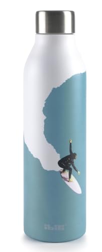 Botella Termo Doble Pared 0,5L, Aislante, Ligera, Ideal para Bebidas frías o Calientes, Uso en casa, Oficina o Transporte.