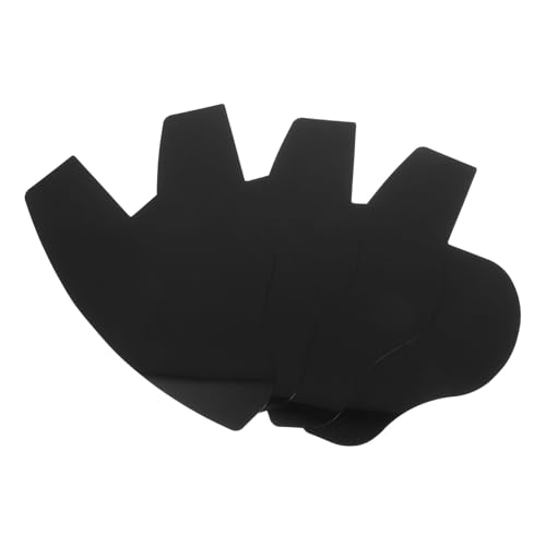 minkissy 4pcs Black Tool Guide Shaping Tool for Beard Spray Barber Enhancement Card Hairline Shaper