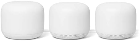 Google Nest WiFi Router 3 Pack ( One Router & Two extenders) 2ndGEneration 4x4 AC2200 Mesh Wi-Fi Routers with 6600 Sq Ft Coverage (Renewed)