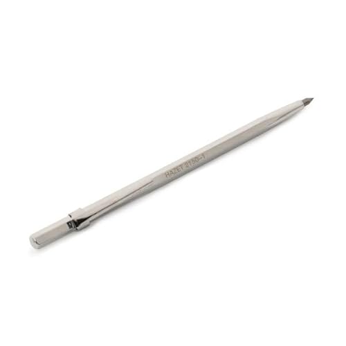 Foto von HAZET 2150-1 Reißnadel mit praktischem Befestigungsclip - zum Anreißen von Metallen und Werkstoffen mit glatten Oberflächen I 150mm lang I stabiles Hartmetall für langlebigen Einsatz