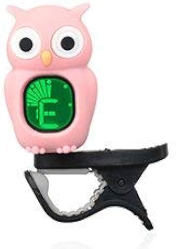 Cartoon StimmgerA t Tuner Eule fA r Gitarre Bass Ukulele Violine  weis   rosa 