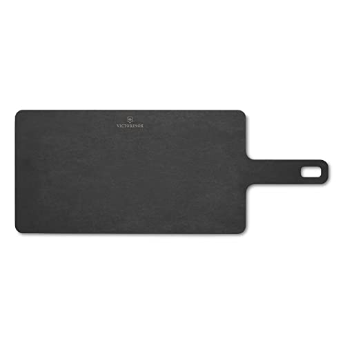 Victorinox Chopping Board mit Servier-Griff, Handy Serie Cutting Board, 35.6 x, 19 x, 0.5, Durable, Dishwasher Safe, Black
