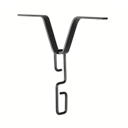 Rain Chain Gutter Adapter V Shaped Installation Outside Hardware for Rain Chimes Downspout Iron Connector Rain Chain V Hook (Black)