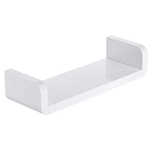 TEERFU Estantes flotantes para montaje en pared en U, acabado blanco de 12.6 pulgadas, borde de exhibición, estante de almacenamiento para baño/cocina/oficina Cover