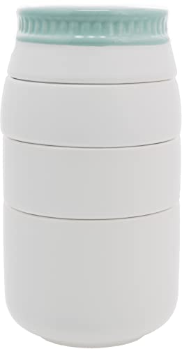 Set de vasos medidores cerámicos apilables 6 pulg miniatura 5