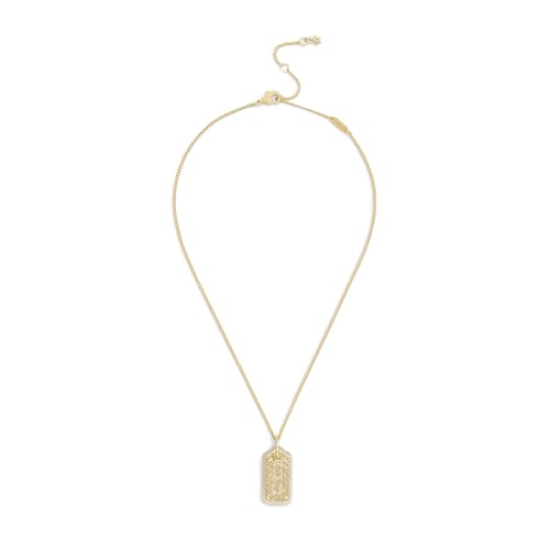 COACH Jewelry Women's Signature Lucite Hangtag Pendant Necklace