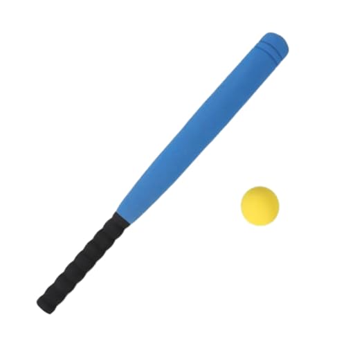野球バットボールセット 子供用バット ポータブル トレーニングボール付き 軽量 練習 面白いゲーム スポンジ野球バット ティーンエイジャー向け, 青