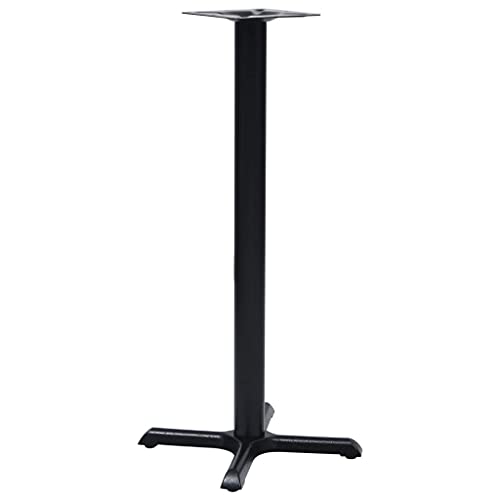 vidaXL Pied de Table de Bistro Pied de Table de Remplacement Jambe de Rechange Jambe de Table de Bistro Accessoire de Meuble Noir 56x56x107 cm Fonte