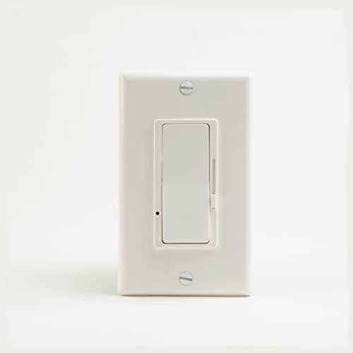 Low Voltage Dimmer Switch for 0-10V LED and Fluorescent Fixtures, Single-Pole/3-Way Dimmer Switch, Multi Gang Installation, White (Dimmer, 1 Pack)