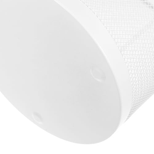 Caneca de basura de malla metálica Hemoton 12L blanca miniatura 3