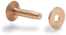 Tandy Leather 1/2" Copper Rivets and Burrs Size #9 50 pack 11280-00