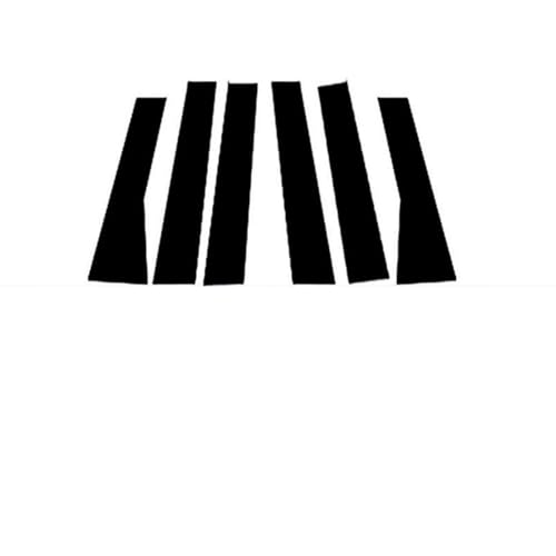 Tira de columna media para puerta Mitsubishi Pajero Sport 2019-2022, pilares negro brillante