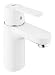 Produktbild GROHE Get - Einhand- Waschtischarmatur (wassersparend, variable Mengenbegrenzung, schnelle Befestigung, flexible Anschlussschläuche), moon white, 23586LS0