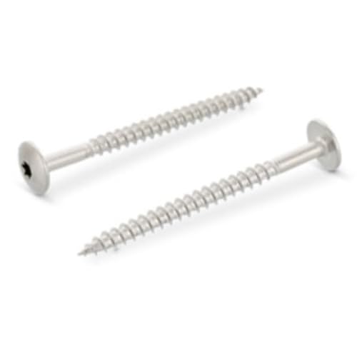 Trespo Wood Screws 5.5 x 70 mm Pack of 20 Stainless Steel A2 / V2A, Round-Headed Wood Screws with Hexalobular Socket