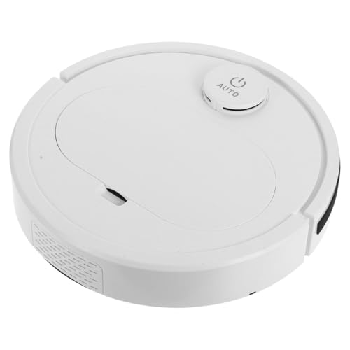 Aspirateur robot USB blanc pour sols durs et moquettes