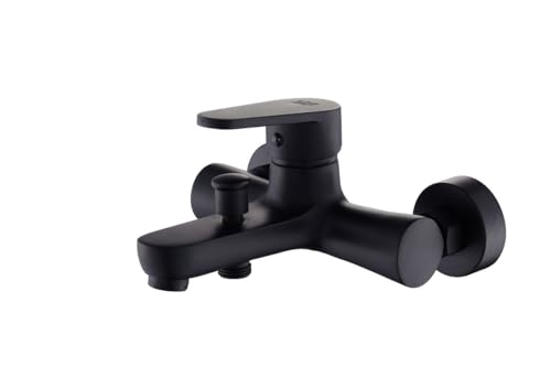 Mitigeur de baignoire design noir mat Álamo DP Grifería l'élégance de la robinetterie