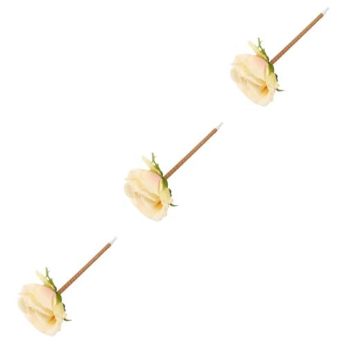3pezzi Penna a Sfera Bouquet Di Fiori Artificiali Per Festa Della Mamma Design Delicato Con Manico Perfetta Per Scrivere e Decorare Spazi Con Stile elegante lungo