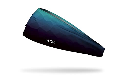 JUNK Brands Big Bang Lite Headband - Moisture-Wicking Performance Fabric Non-Slip Sports Sweatband for Men & Women - One Size - Mistly Mountains