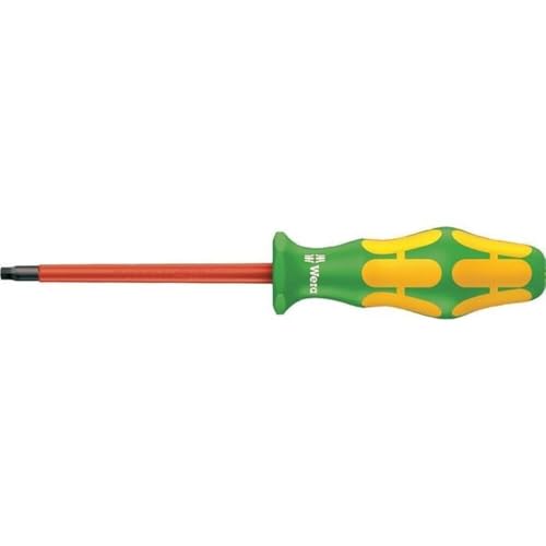 Wera 168i #1 x 3-1/8in Kraftform Plus square insulated screwdriver, #1 x 3-1/8 in.