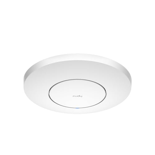 Image of Cudy AC1200 Dual Band Gigabit WiFi Access Point, Ceiling-Mounted, AP1300 | 867+300Mbps Speed, 100 Devices, 1100 Sq.Ft Coverage, 802.3at /af PoE, WPA3 Security, MU-MIMO, 1x RJ45, Seamless Mesh Roaming