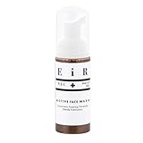 EiR NYC African Black Soap Active Face Wash and Scrub Gentle Exfoliating Foaming Facial Cleanser Blemish and Acne Prone Skin for Men and Women 2 oz Rose