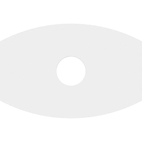Image of Ekena Millwork CMP24X16KY-05000 Kailey Architectural Grade PVC Contemporary Urethane Ceiling Medallions 24 inchW x 16 inchH x 5 inchID x 13 inchC x 1 inchP