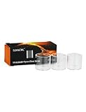  Reemplazo de vidrio para X-BABY Tank 2ml (paquete de 3) TFV8 SMOK - Pyrex vidrio para V8 X-Baby Tank, Este producto no contiene nicotina ni tabaco