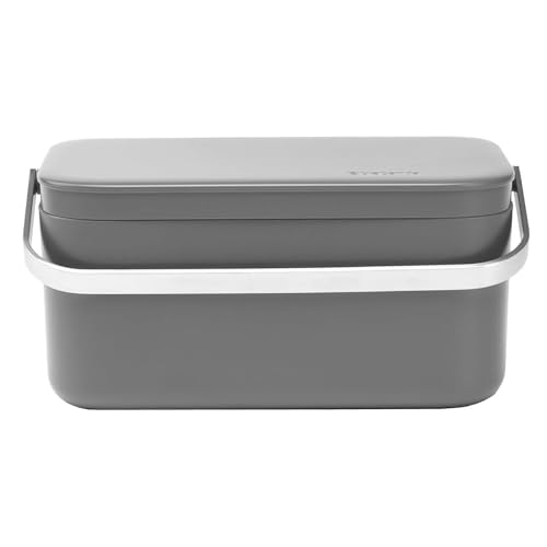 Cenicero de Residuos de Cocina Brabantia 0.48 Gal Gris Oscuro