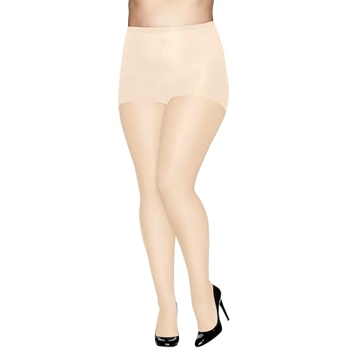 Image of Hanes Absolutely Ultra Sheer Women's Control Top, Reinforced Toe, Plus Size Tights