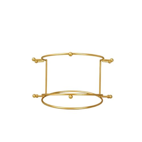zaoalife Metal Crown Display Stand Crown Holder, Crown Necklace 2-tier Stand Rack, Tiara Headband Rack, Crown Storage Organizer Jewelry Holder for Women