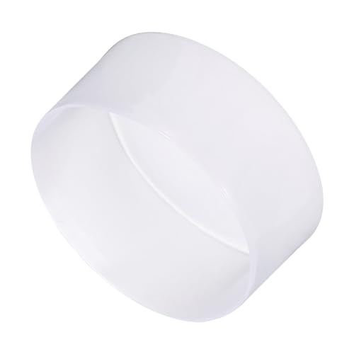 Image of uxcell 2pcs Rubber End Caps 130mm(5 1 /8 inch) ID Vinyl Round Tube Bolt Cap Cover Screw Thread Protectors Clear, 50mm Height