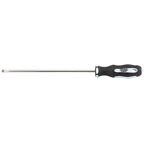 Draper 34975 Expert Plain Slot Soft Grip Parallel Tip Screwdriver, 3mm x 200mm, 5.5 X 200 Mm