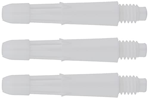 LSTYLE Dart Shafts | White | Extra Short 130 | 1 Set (3 Shafts) | for Soft Tip & Steel Tip Darts