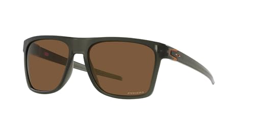 Image of Oakley Sunglasses for Men - OO9100 Leffingwell Rectangular Sunglasses PRIZM Lenses