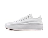 Tomaia in tela Converse Chuck Taylor all Star Move, Scarpe da Ginnastica Donna, Bianco/Bianco/Bianco, 38 EU
