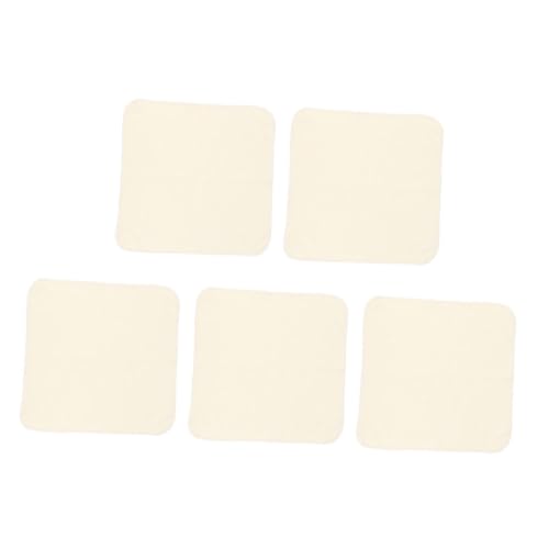 HEMOTON 5 Piezas Toalla De Baño De Fibra De Bambú Cosas De Calentador De Para Bebé Toalla De De Bebé Para Recién Nacido Humedas Beige Fibra De Bambu