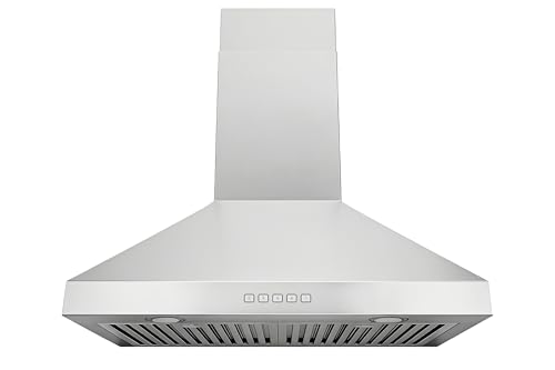 Image of Hauslane Wall Mount Range Hood 30 inch Convertible Kitchen Hood PRO 450-860CFM