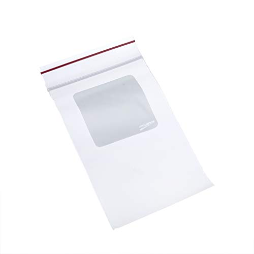 Minigrip Red Line MGRL2W0305 Polyethylene (LDPE/LLDPE Blend) Clear Reclosable Bag, 5" Length, 3" Width (Pack of 1000) #1