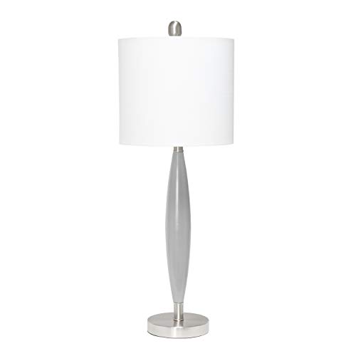 Elegant Designs LT3308-GRY Needle Stick Table Lamp, Gray