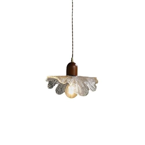 Suspension réglable en verre fleur résout le manque de lumière îlot