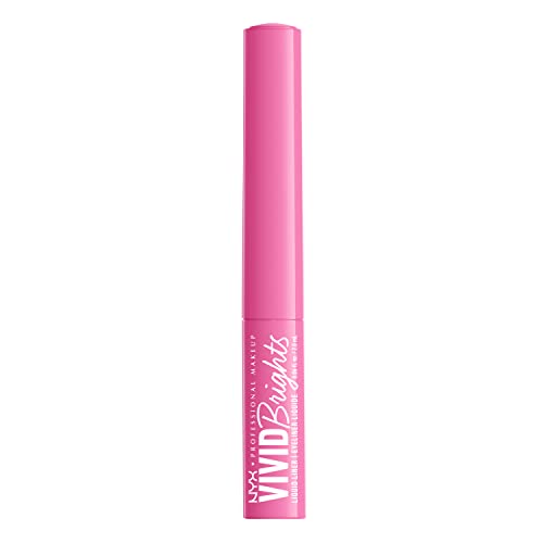 NYX PROFESSIONAL MAKEUP Vivid Brights Liquid Liner, Smear-Resistant Eyeliner with Precise Tip - Don't Pink Twice - image 8